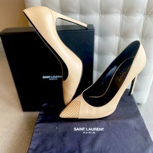 YSL Nude Leather Pumps